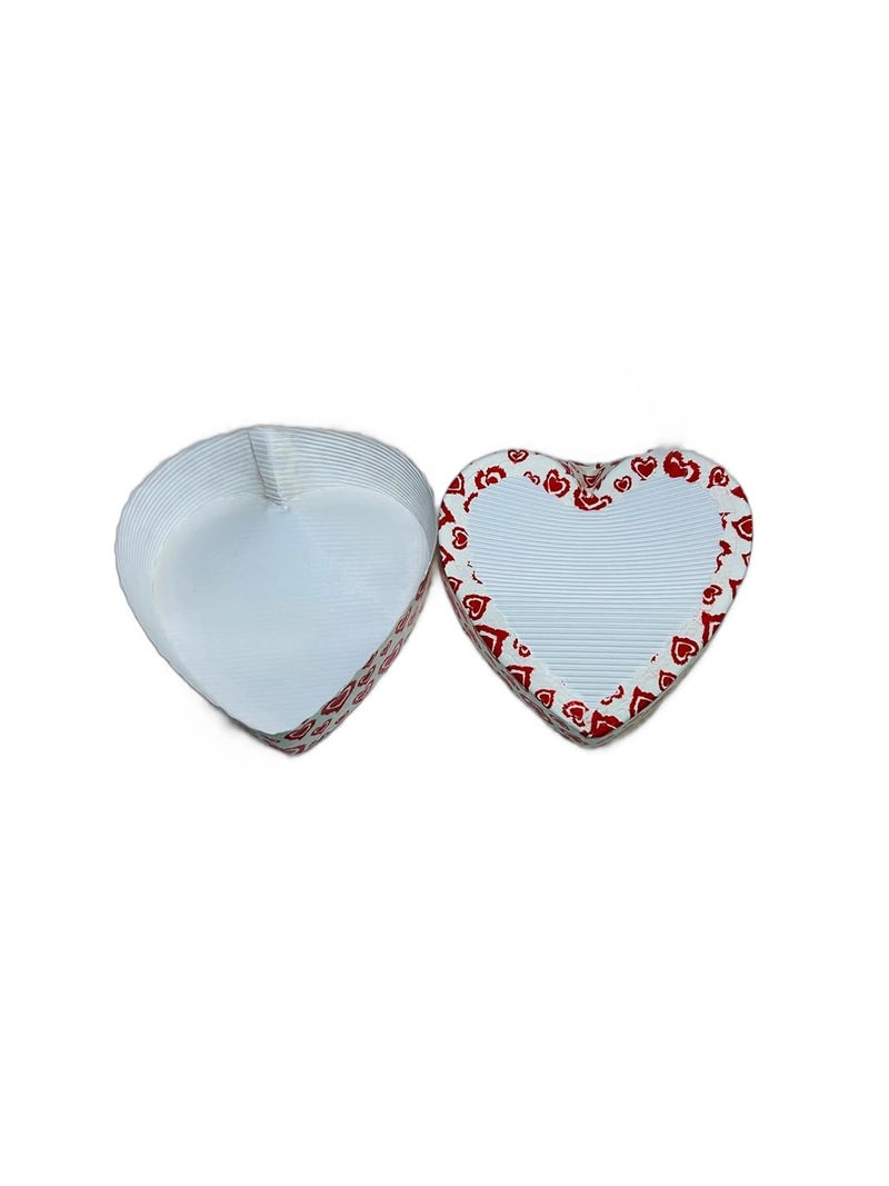 Baekence Baekence Bake and Serve Cake Moulds Muffin Mould Heart Mould 100gms Pack of 15 pcs Heart Shape White - Image 1