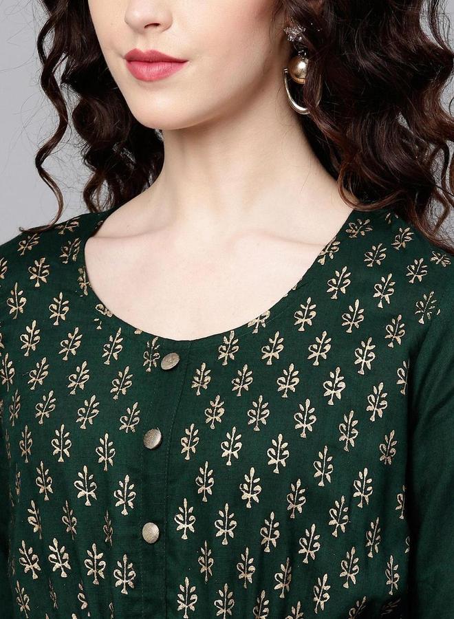 آي شين طقم كورتا أناركالي بالزهور من إيشين مع بالازو - Image 2