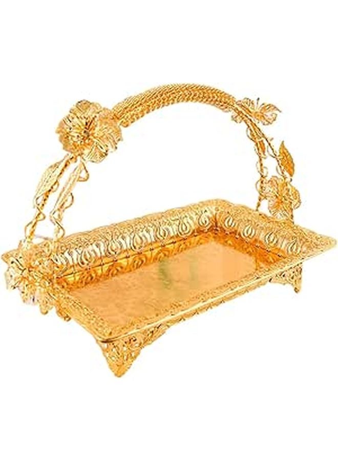 European Style Alloy Fruit Basket Candy Storage Organizer Countertop Hanger - Image 1