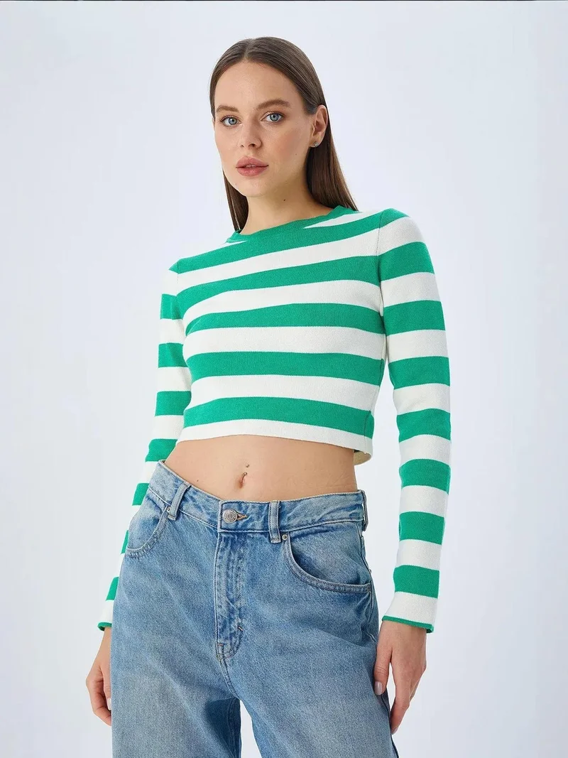 MixRay Mixray Striped Knit Sweater