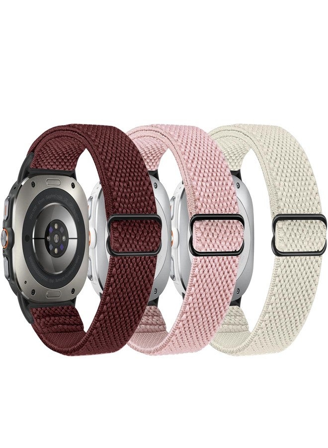 Acortjl Elastic Watch Bands Only Compatible for Samsung Galaxy Watch Ultra 47mm (2025/2024) Men Women, Stretchy Nylon Soft Strap Breathable Replacement Wristband(Not for Other Models) - Image 2