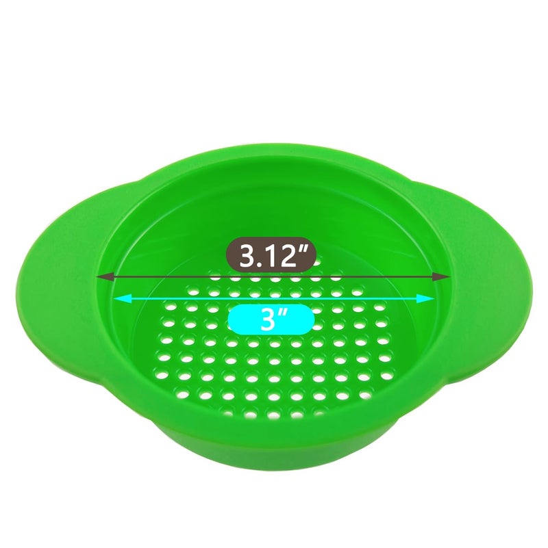 iAesthete 2 Pack - Can, Tuna, Colander Strainer, Food Grade Plastic, BPA-Free, Unibody Design, Dishwasher Safe, Fits Standard Size Cans - Image 2