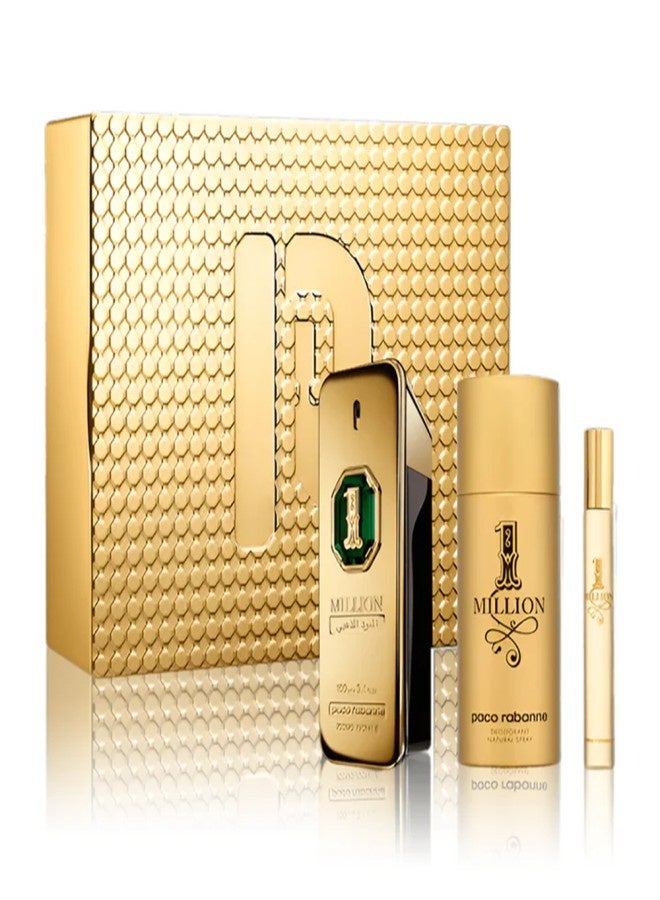 paco rabanne 1 Million Golden Oud Parfum Intense 100ml+ 1 Million  Deodorant 150ml+1 Million EDT 10ml
