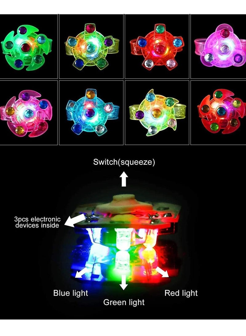 12 Pieces LED Luminous Bracelet, Kids Party Gift, Party Supplies Children's Birthday Gifts (Random Color)  - Image 3