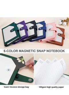 Y&D A6 Leather Journal Notebook, 6 Ring Binder Refillable Travel Journal, with Ballpoint Pen/Refill, 126PagesThick Ruled Paper Daily Diary for School, Travel, Business, Work, Home Writing (Green)  - Image 4
