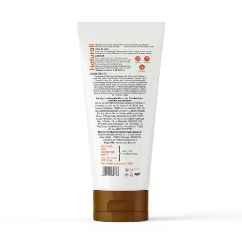 Naturali Ubtan Brightening Face Scrub | With Superfoods Saffron & Turmeric | Exfoliates | Removes Tan | Boosts Skin Glow | Paraben-free | For All Skin Types | 100g - Image 5