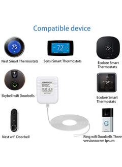 LIANSUM 24Volt Transformer C Wire Adapter for Thermostat and All Versions of Ring Doorbell, Compatible with Nest, Ecobee, Honeywell, Sensi, Sensi Smart WiFi Thermostat, Nest Hello Doorbell Supply Cord  - Image 3
