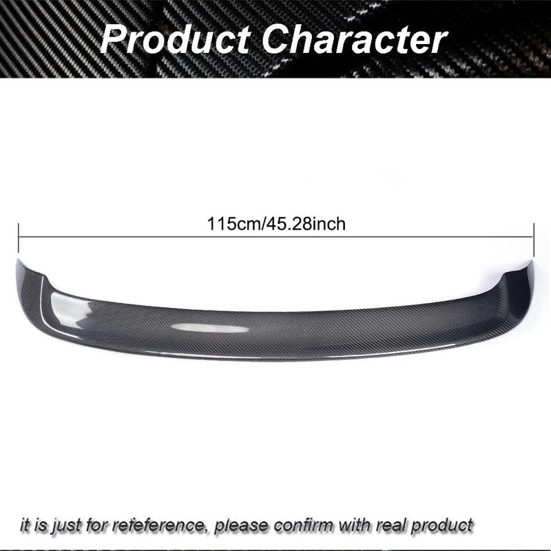 Generic JCING Carbon Fiber Roof Spoiler for Volkswagen VW Golf 6 VI MK6 GTI R20 Hatchback 2010-2013 Car Roof Window Top Wing Lip - Image 2