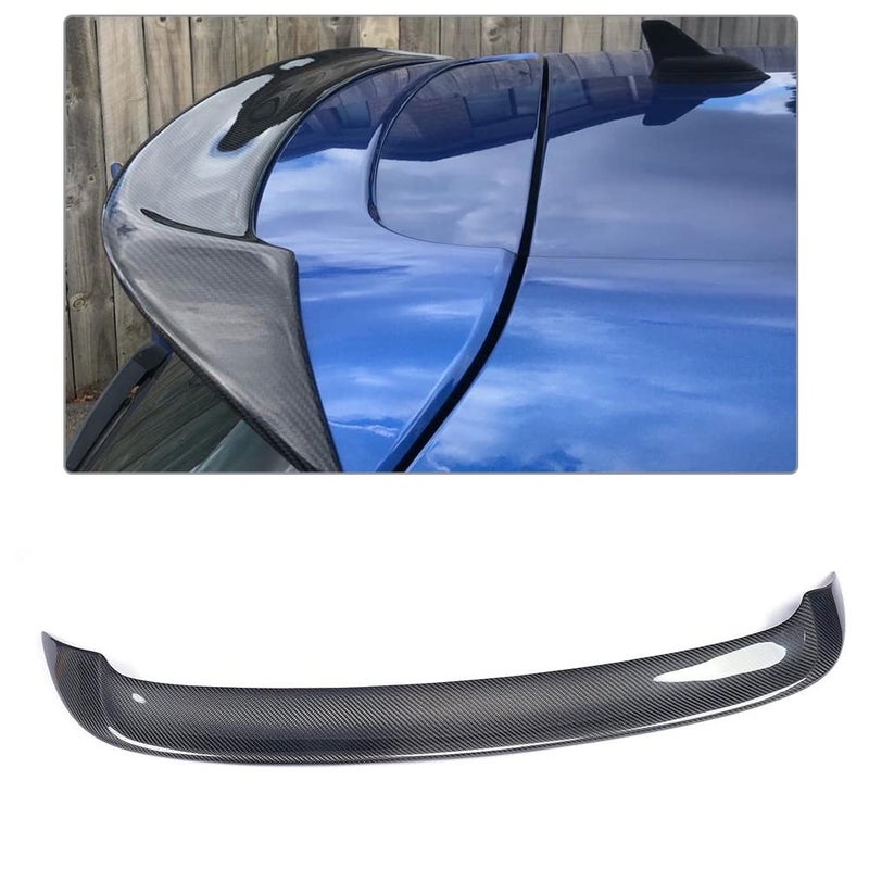Generic JCING Carbon Fiber Roof Spoiler for Volkswagen VW Golf 6 VI MK6 GTI R20 Hatchback 2010-2013 Car Roof Window Top Wing Lip - Image 1