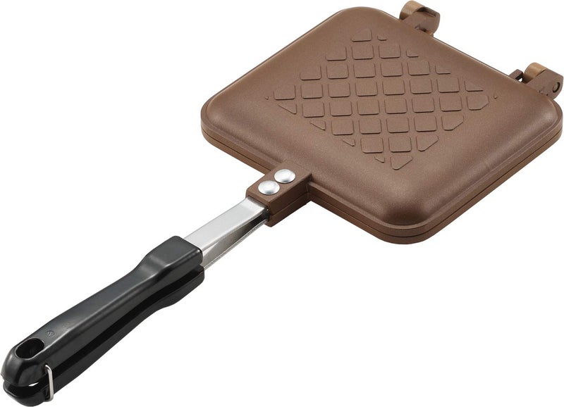 Yoshikawa SJ2629 Hot Sand Maker For Gas Fire Single Fluorine Processed Total Width 59 x Length 138 x Height 13 inches 15 x 35 x 32 cm Brown Outdoor Camping