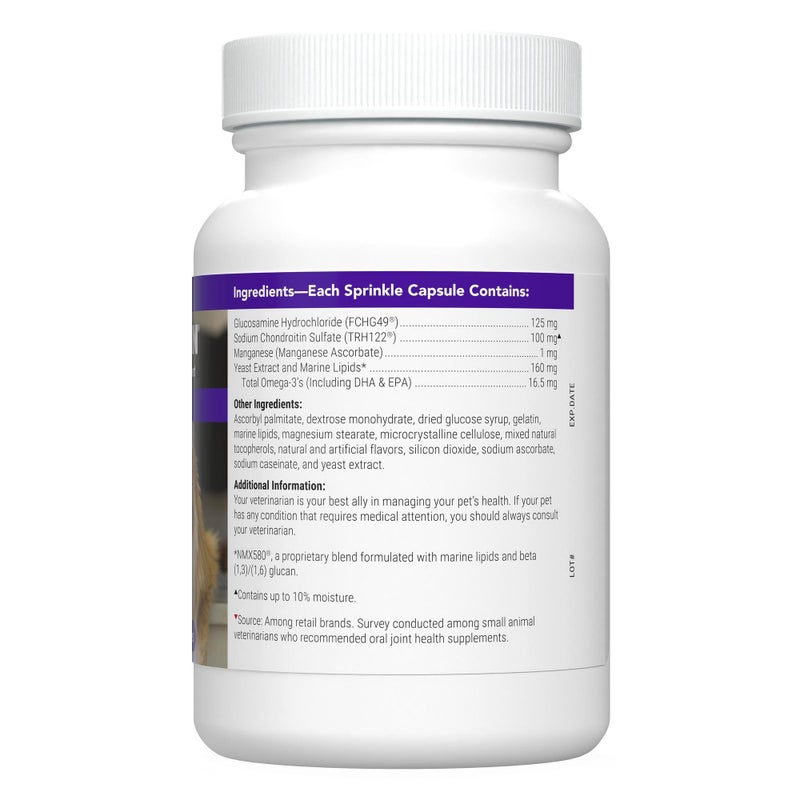 Nutramax Laboratories Nutramax Cosequin for Senior Cats Joint Health Supplement, Contains Glucosamine for Cats, Plus Chondroitin, Supports Joint, Skin and Coat, and Immune Health, Sprinkle Capsules, 60 Count - Image 2