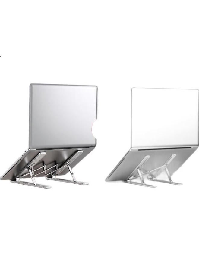 Bzbc [Extremely Flexible] Laptop Stand, Adjustable Height Computer Desk Cooling Pad, Foldable Portable Vertical Riser, Aluminum Alloy Stand For Apple Mac, Lenovo Legion, Huawei - Image 1