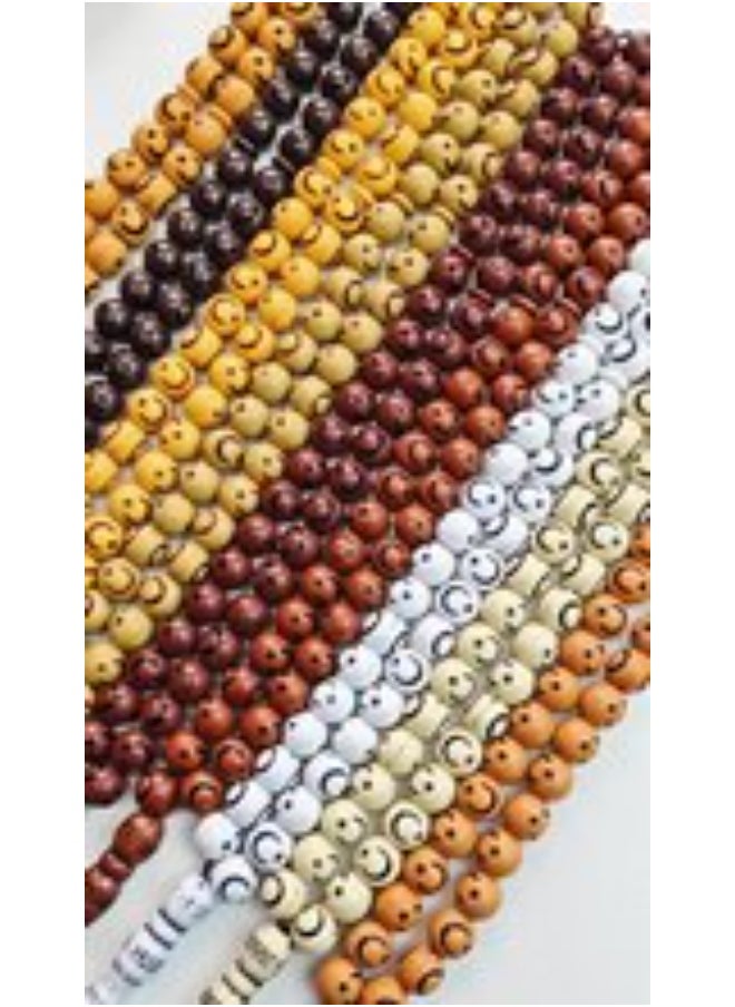 NIBEMINENT 45 Muslim Prayer Beads Earthy Yellow/10mm  - Image 2