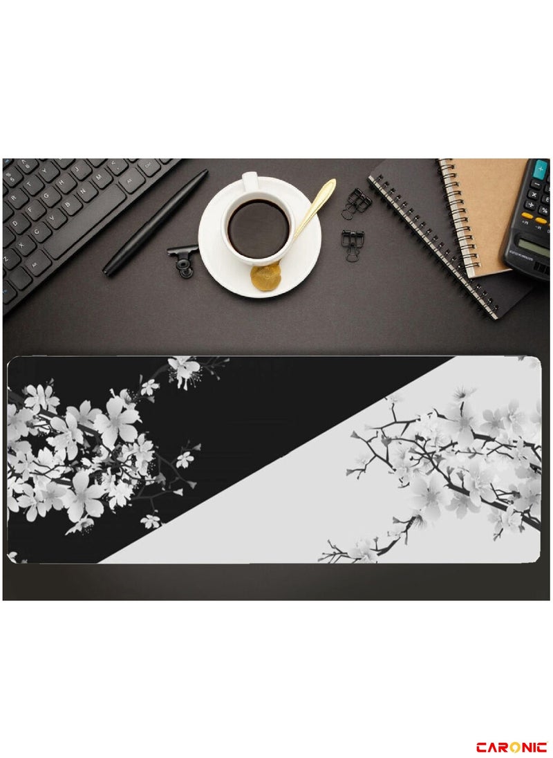 CARONIC - Large Gaming Mouse Pad with Superior Micro Weave Cloth Extended Desk Mousepad with Stitched Edges Non-Slip Base Water Resist Keyboard Pad For Gamer And Office Home - Image 1