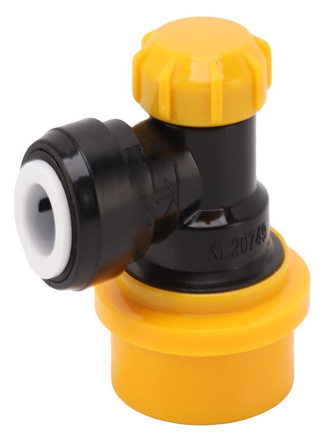 Haofy 5/16 Inch Double Tight Push in Quick Connector Adapter Duotight Push in Fitting Lock Quick Disconnect Disassemble by Hand (Yellow Liquid) - Image 1