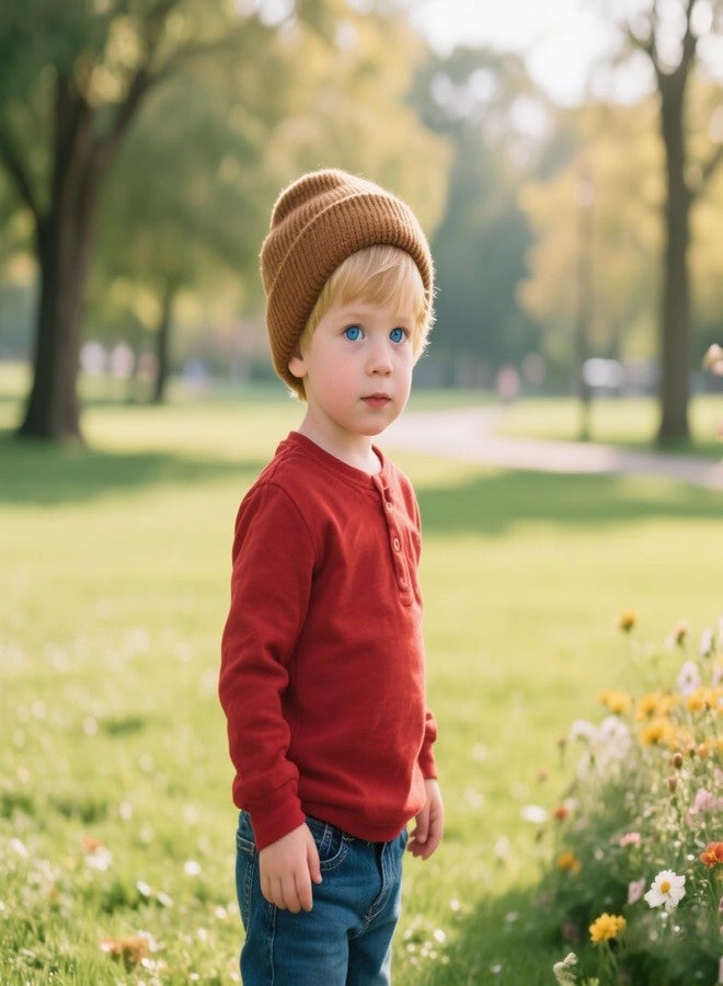 ENBAOHUI Baby Beanie Hat Newborn Winter Warm Knit Hat Kids Soft Beanie Cap Boys Girls Winter Warm Knit Hat Black/Grey/Beige/Khaki S - Image 2