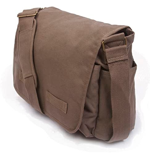 Sweetbriar Classic Vintage Messenger Bag - Original Heavyweight Cotton Canvas Shoulder Bag with Upgraded Features - Image 2