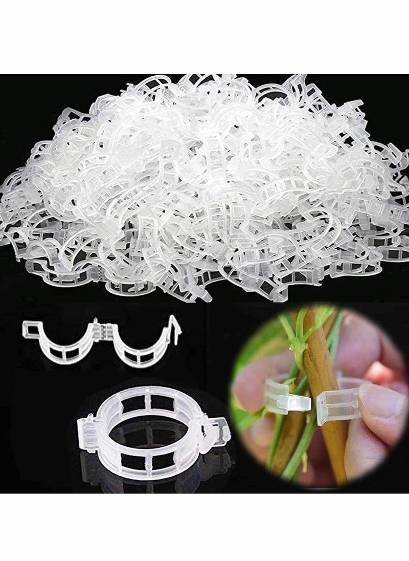 150Pcs Plant Support Clips, Garden Grape Vine, Tomato Vine Vegetables Plants Trellis Clips to Grow Upright Makes Healthier