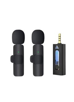 DIGI CORE K35 Wireless Collar Dual-Microphones For 3.5mm AUX Devices Camera Speaker Mobile Phone Recording Clip-On Lapel Lavalier Mic  - Image 1