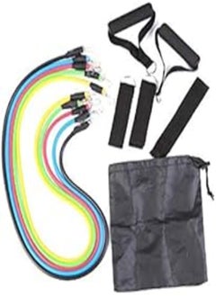OR Latex Resistance Bands Fitness Exercise Tube Rope Set Yoga 11 pcs 
