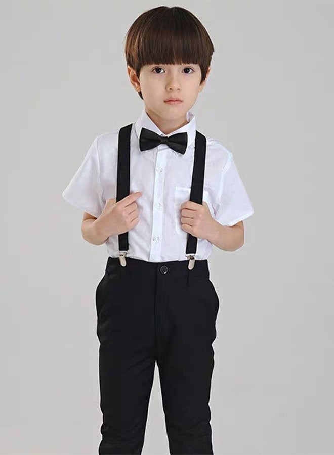 KANGLI Adjustable Kids Y Suspender Bowtie Necktie Sets for 6 Months to 13 Year Old Boys & Girls - Image 2
