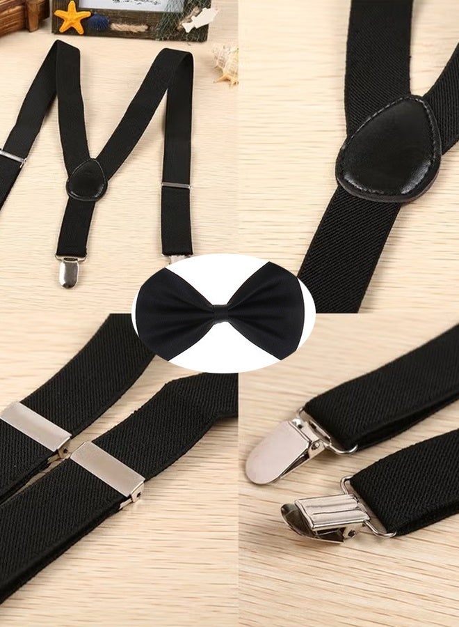 KANGLI Adjustable Kids Y Suspender Bowtie Necktie Sets for 6 Months to 13 Year Old Boys & Girls - Image 4