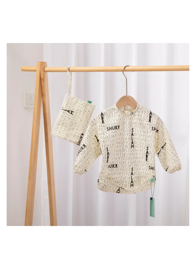 ONCE UPON A DUA Long Sleeved Pocket Bib with Carry Pouch