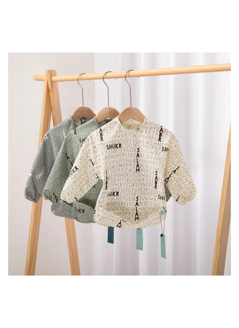 ONCE UPON A DUA Long Sleeved Pocket Bib with Carry Pouch