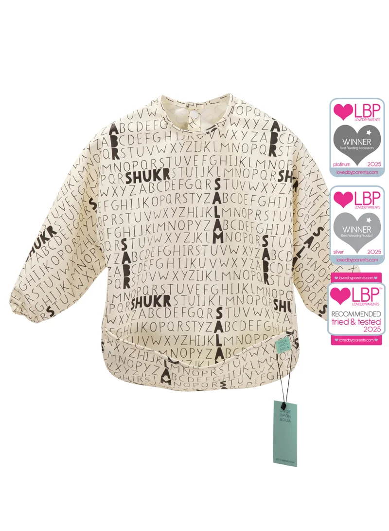 ONCE UPON A DUA Long Sleeved Pocket Bib with Carry Pouch