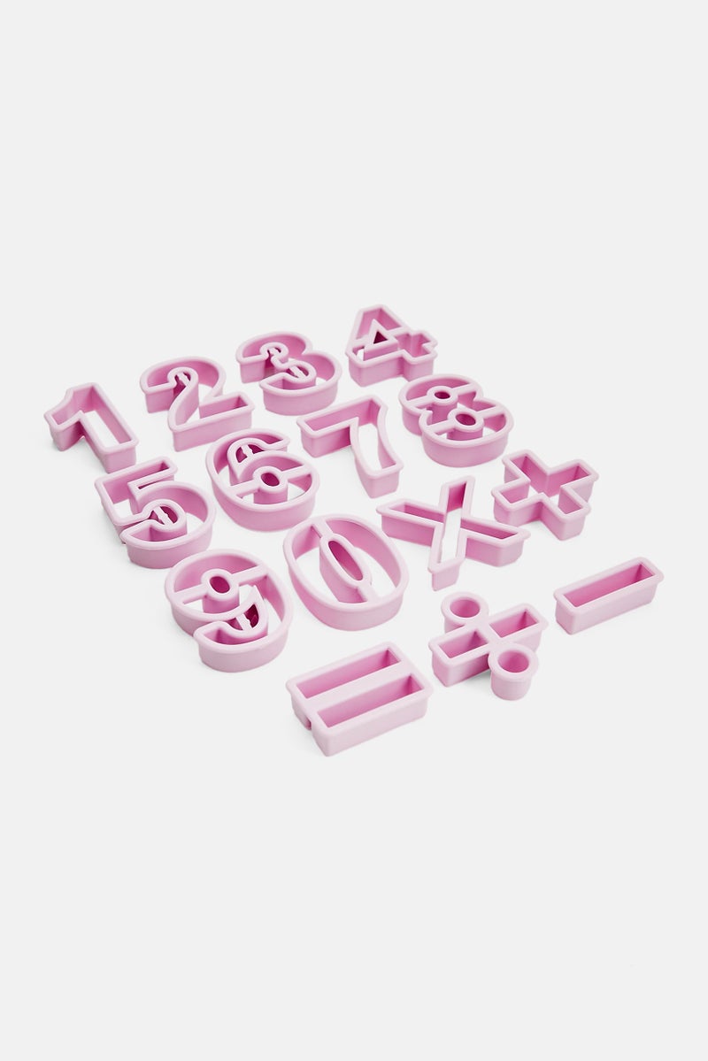 ibili 15 Pieces Numbers Cookie Cutter Set, Pink - Image 2