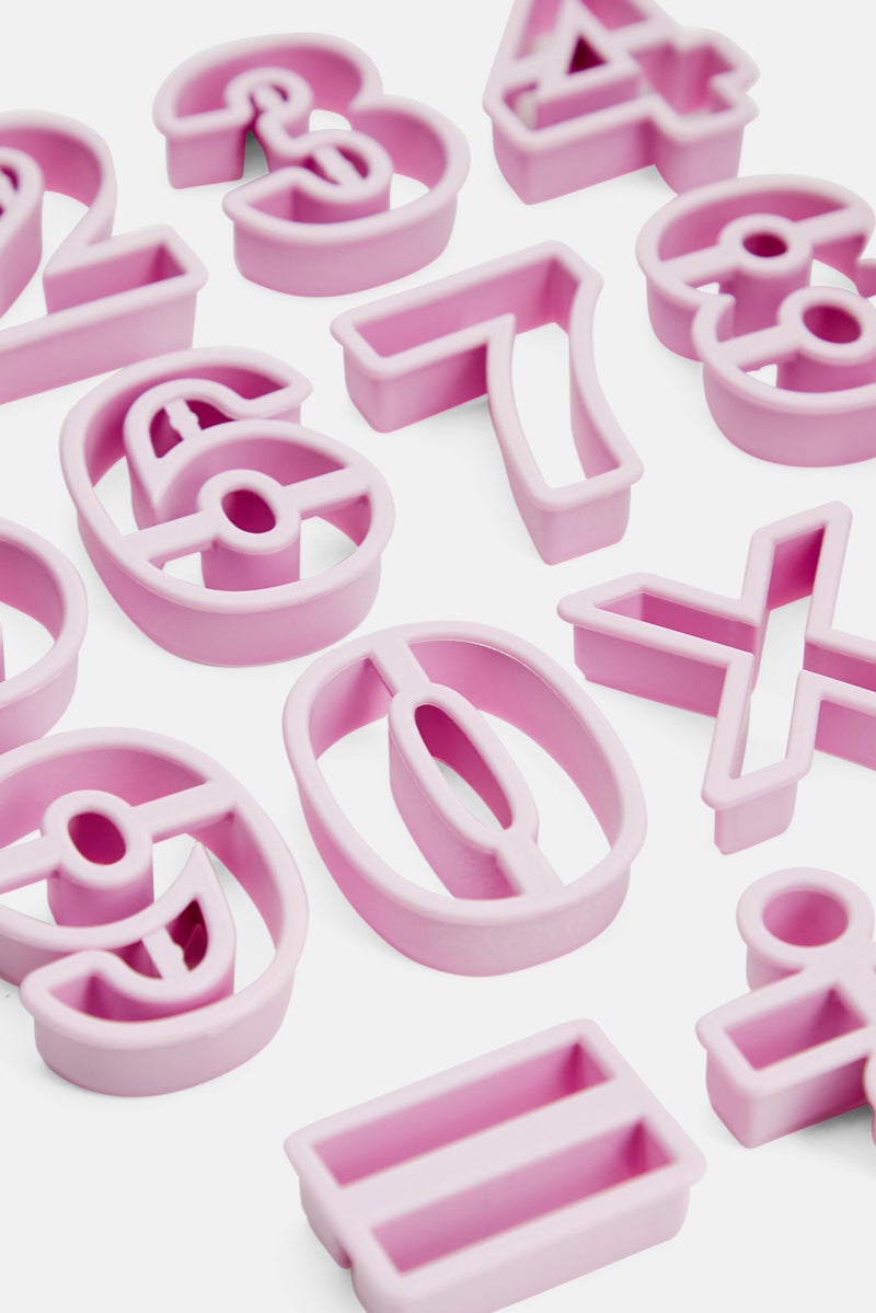 ibili 15 Pieces Numbers Cookie Cutter Set, Pink - Image 3