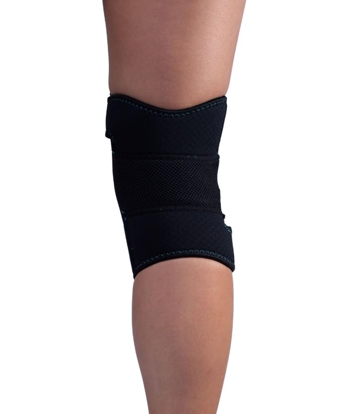 DonJoy Advantage Knee Sleeve for Sprains, Strains, Soreness, Stiffness - Neoprene with Terrycloth Lining for Comfort, Compression, Adjustable Upper, Lower Straps, X-Large fits 17" - 19" - Image 4