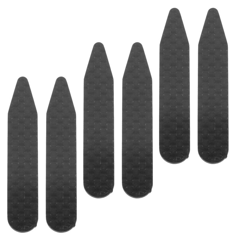 3 Pairs Carbon Fiber Collar Stays for Men Removable Dress Shirt Collar Inserts Formal Shirt Support Holder Unbreakable Pointed Bones for Business Wedding - Image 1