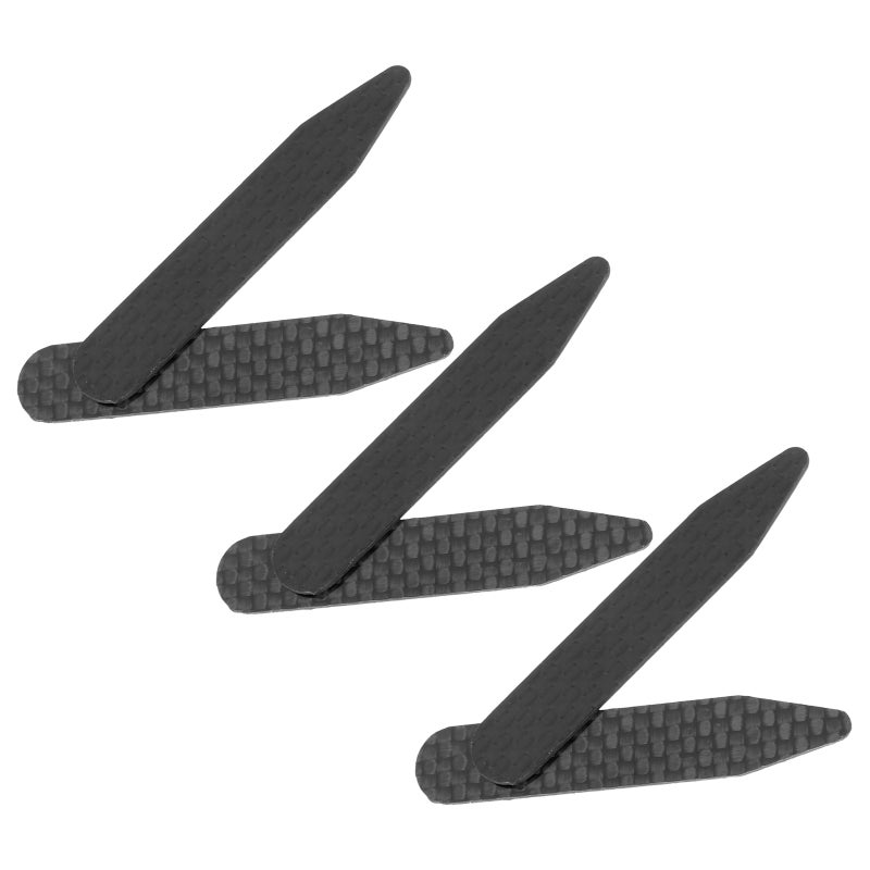 3 Pairs Carbon Fiber Collar Stays for Men Removable Dress Shirt Collar Inserts Formal Shirt Support Holder Unbreakable Pointed Bones for Business Wedding - Image 4