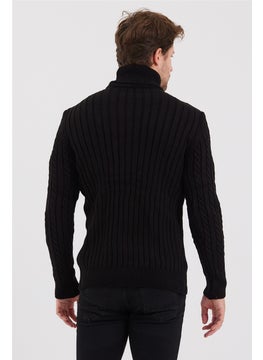 Cool Tarz Cool Style Men's Black Knitted Patterned Knitwear SWEATER-TRZ8152R05S  - Image 2