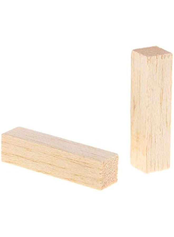 GZYF 10Pcs Balsa Wooden Dowel Rods Blocks - Hardwood Dowels - Craft Dowels for Woodworking - for Model Building Games Kids Crafts Gifts Home Decor, 80mm - Image 3