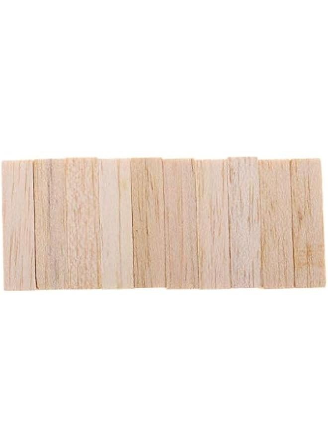 GZYF 10Pcs Balsa Wooden Dowel Rods Blocks - Hardwood Dowels - Craft Dowels for Woodworking - for Model Building Games Kids Crafts Gifts Home Decor, 80mm - Image 4