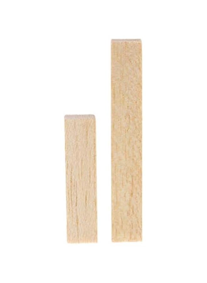 GZYF 10Pcs Balsa Wooden Dowel Rods Blocks - Hardwood Dowels - Craft Dowels for Woodworking - for Model Building Games Kids Crafts Gifts Home Decor, 80mm - Image 5