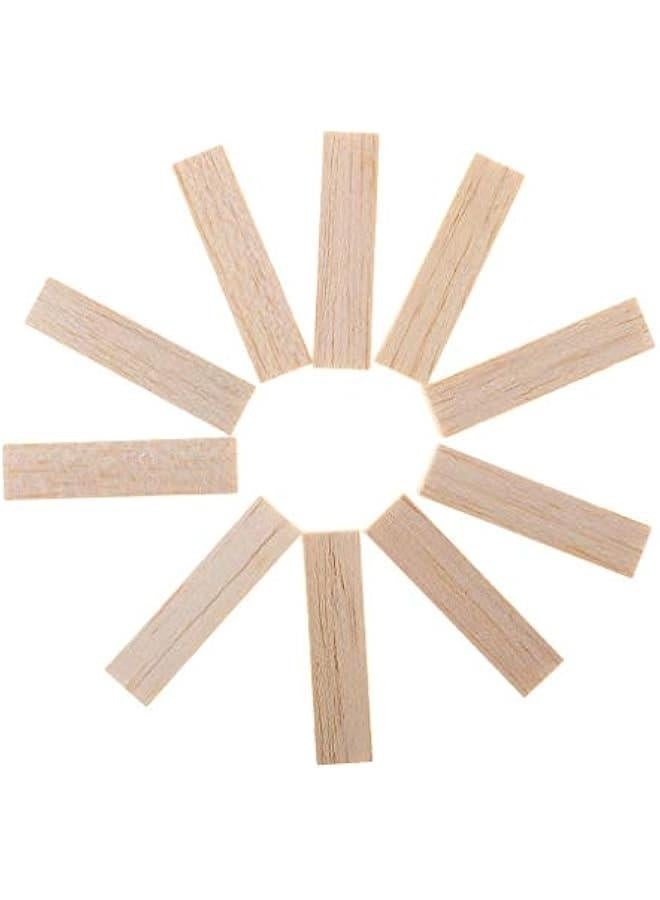 GZYF 10Pcs Balsa Wooden Dowel Rods Blocks - Hardwood Dowels - Craft Dowels for Woodworking - for Model Building Games Kids Crafts Gifts Home Decor, 80mm - Image 2