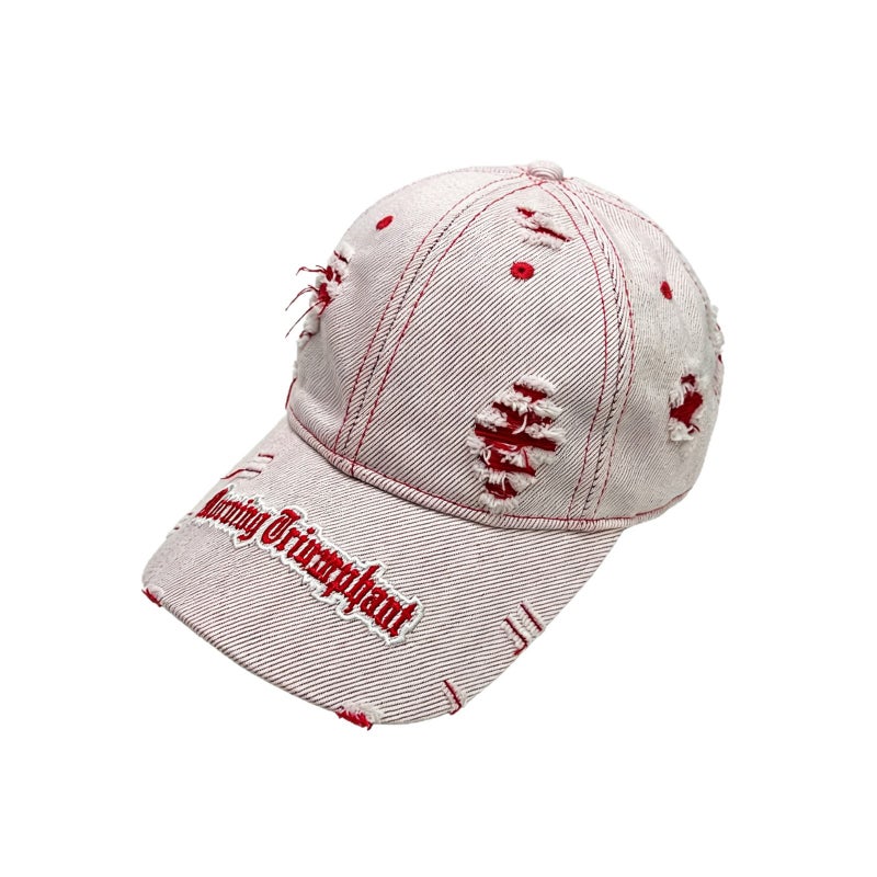 Distressed Washed Baseball Cap with Embroidery, Adjustable, for All Seasons - Image 4