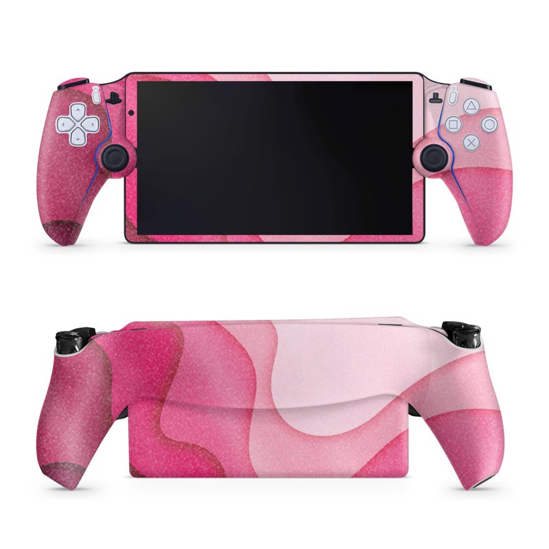 Vision Signs & Graphics Glossy Glitter Gaming Skin Compatible with PS5 Portal Remote Player - Papercraft Magenta - Premium 3M Vinyl Protective Wrap Decal Cover - Easy to Apply | Crafted in The USA by MightySkins - Image 4