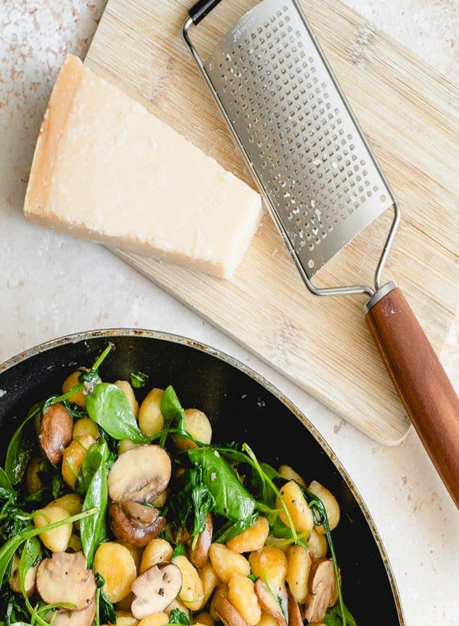 triangle Cheese Grater Sense - Ultra-Sharp Stainless Steel for Easy Grating - Plum Wood Handle - Dishwasher Safe - Image 4