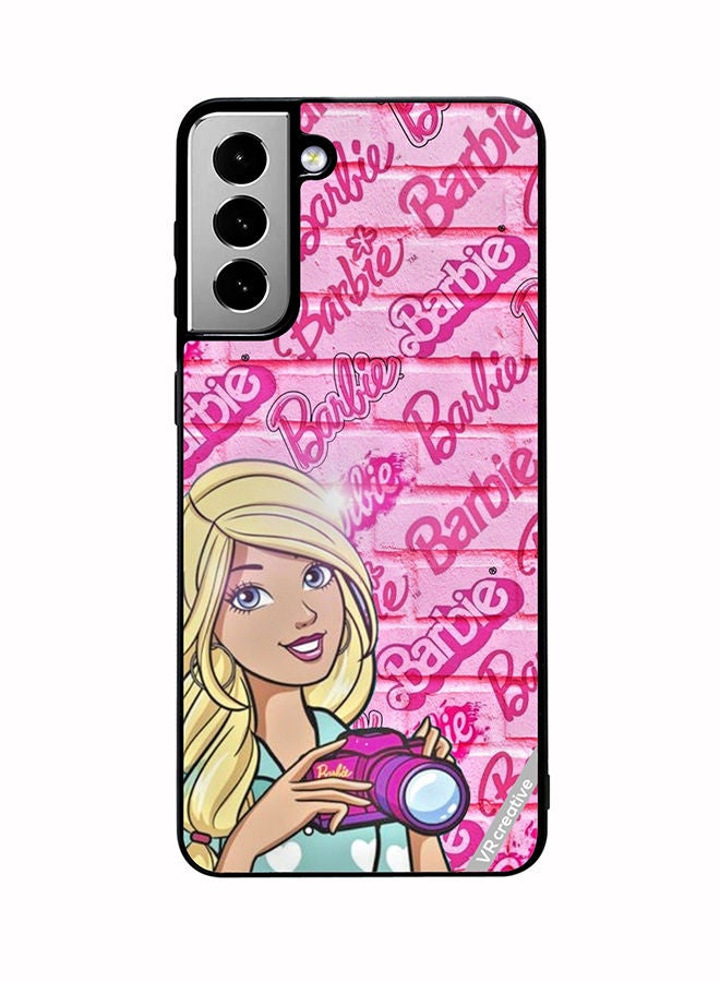 VR CREATIVE Protective Case Cover For Samsung Galaxy S21 FE 5G Photoholic Barbie Design Multicolour - Image 1