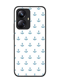 Rugged Black edge case for Realme 10 Pro Plus 5G Slim fit Soft Case Flexible Rubber Edges Anti Drop TPU Gel Thin Cover -  Anchor Blue