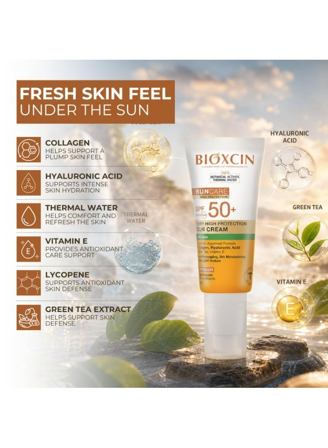 BIOXCIN SUNCARE SPF 50+TINTED CREAM SUNCREAM FOR DRY / NORMAL SKIN 50 ML - Image 2