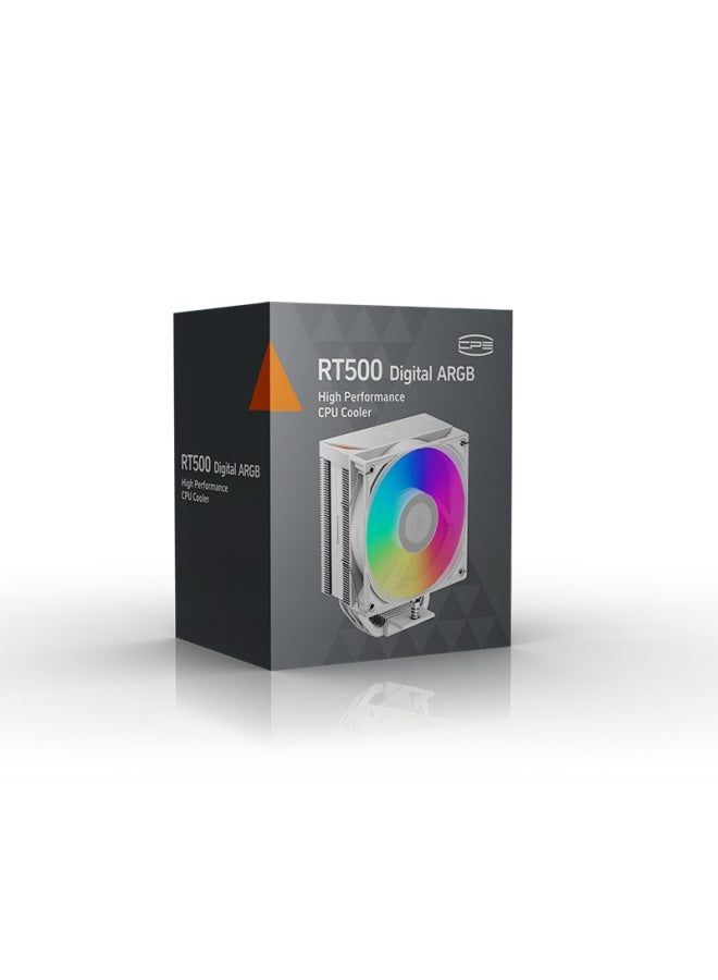 Pccooler Rt500 Argb Wh Digital Display Cpu Air Cooler - Image 5