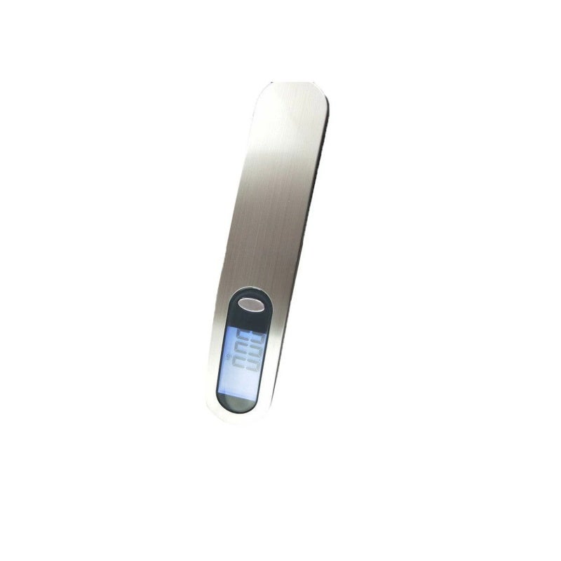 Portable Digital Scale: Silver Mini Handheld High Precision Hanging Scale - Clear LCD Display with Data Saving for Travel Luggage Fishing Hunting - Image 3