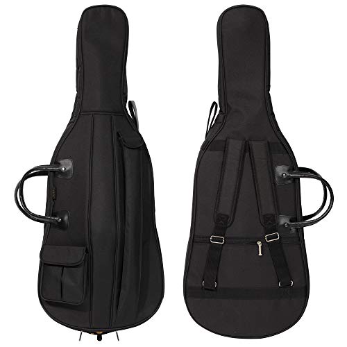 Mivi MI&VI CB-5001 Cello Soft Case Travel Gig Bag (1/4 Size) With Multiple Pockets and Adjustable Backpack Straps | 12mm Thick Padding | Waterproof | Non-Abrasive Lining - MIVI Music - Image 1