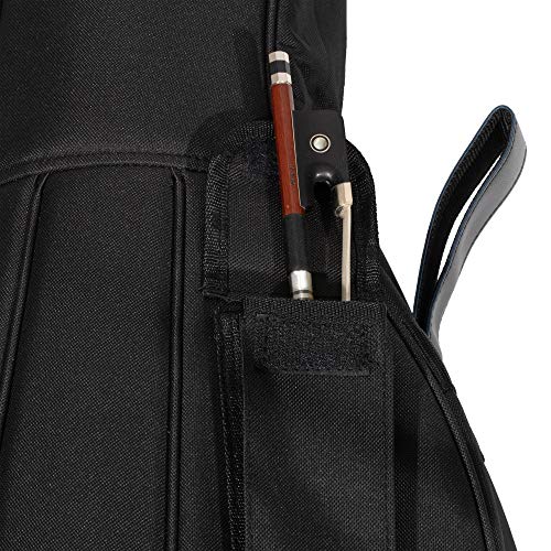 Mivi MI&VI CB-5001 Cello Soft Case Travel Gig Bag (1/4 Size) With Multiple Pockets and Adjustable Backpack Straps | 12mm Thick Padding | Waterproof | Non-Abrasive Lining - MIVI Music - Image 4