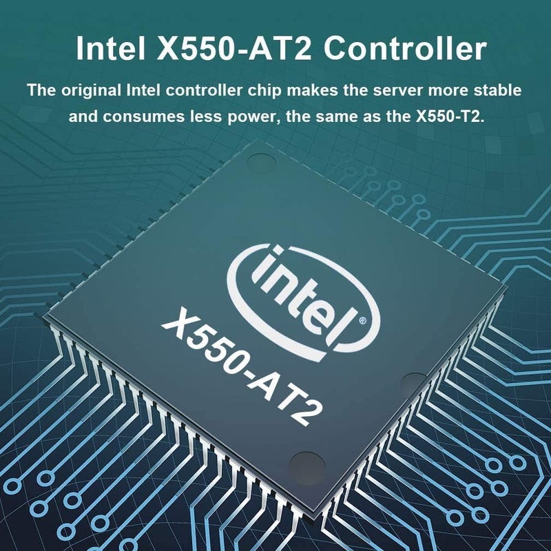 ipolex 10Gb Network Card Intel X550-T2 NIC Ethernet Card, PCIe v3.0 x4, Dual RJ45 Port, with Intel X550-AT2 Controller, 100M/1G/10G Ethernet LAN Adapter Support Windows Server/Windows/Linux/Vmware - Image 4